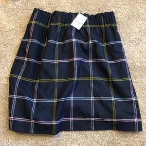 NWT j crew sidewalk skirt in plaid